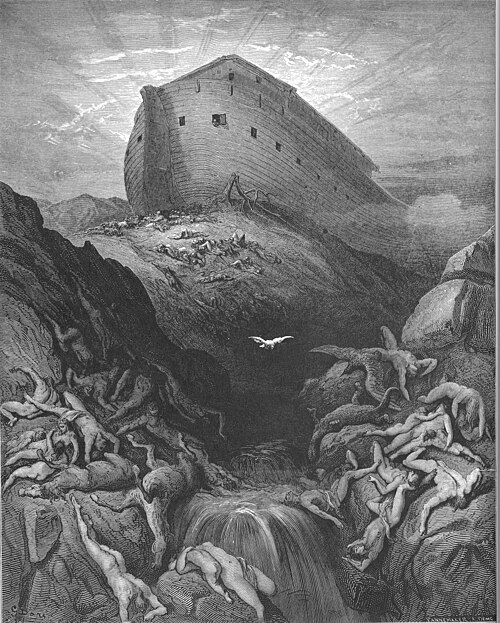 Gustave Doré’s engraving of a dove sent forth from the Ark